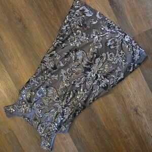 White House Black Market Sequin Embellished Shift Dress